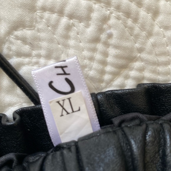 SCHHJZPJ High Waisted Faux Leather Shorts - Picture 3 of 4